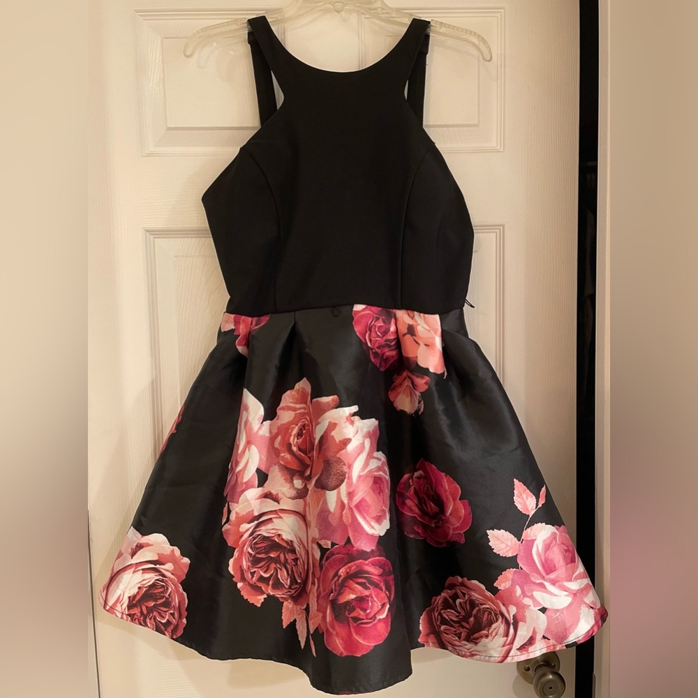 Crystal Doll floral Party Formal Dress